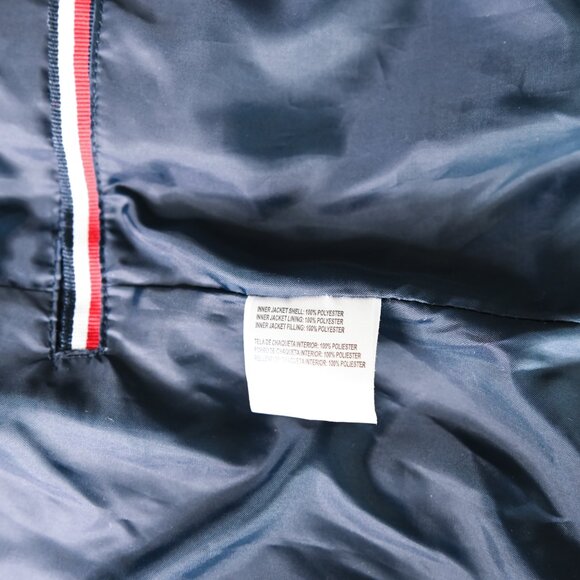 TOMMY HILFIGER Navy Quilted Puffer 3 in 1 All Weather Lightweight Jacket - Small - Picture 11 of 12